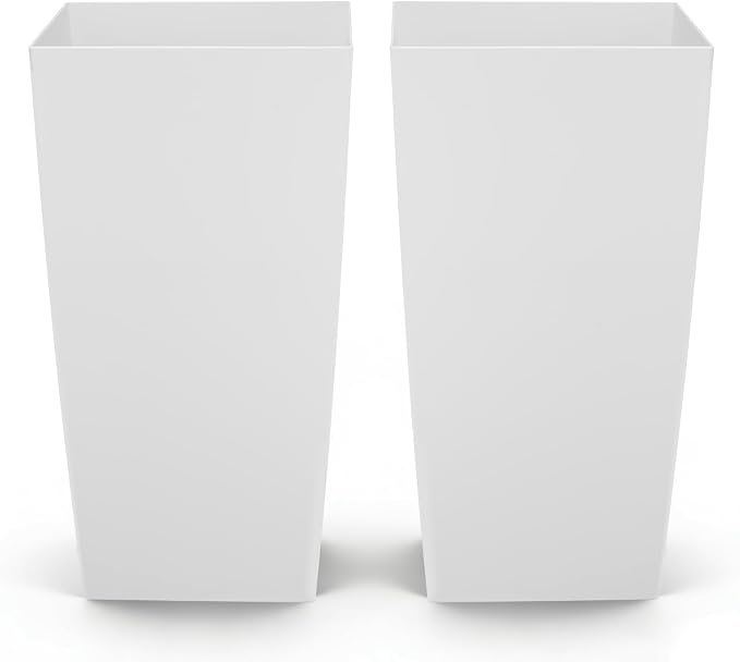 VEVOR 30 inch Tall Planters for Outdoor Plants Set of 2, Modern Large Planters by VEVOR
