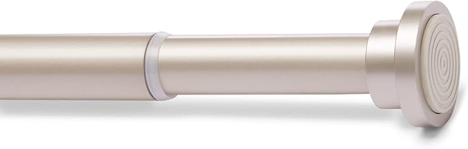 Amazon Basics No Drill Adjustable Indoor Outdoor Tension Curtain Rod, 54-90" - Image 4