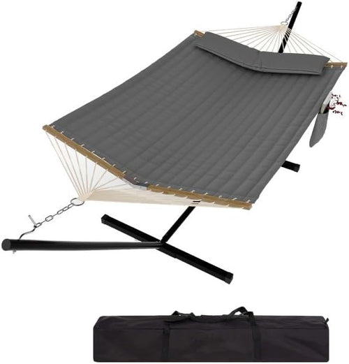 2 Person Outdoor Hammock with Stand, Portable Hammock, Heavy Duty Hammock with by GarveeHome