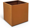 Corten Steel Planter Box Large Outdoor Planter 24 Inch Square Cube Planters by GZGNEEVL