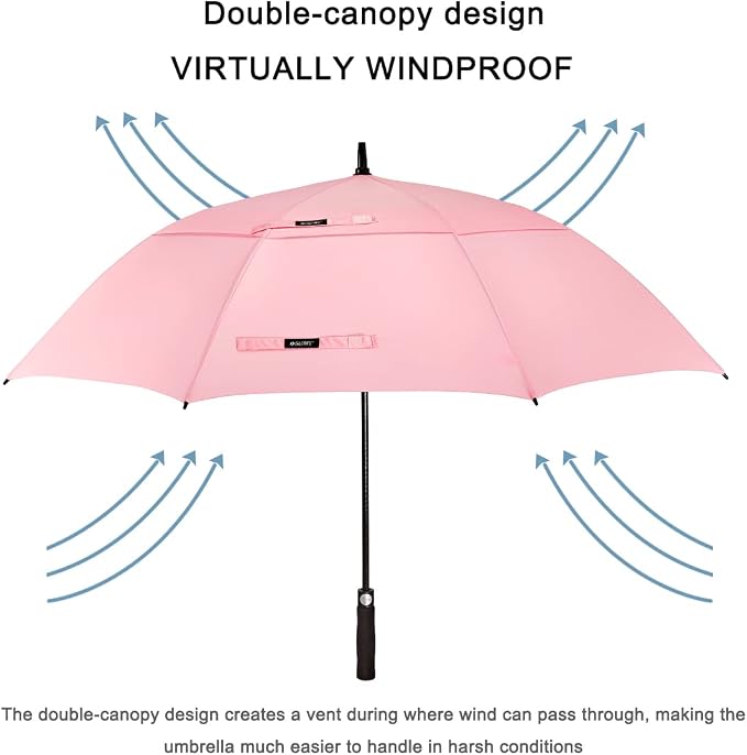 G4Free 47/54/62/68/72 Inch Automatic Open Golf Umbrella Oversize Extra Large - Image 3