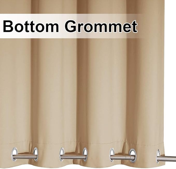 NICETOWN Outdoor Curtain for Patio Waterproof, Sunlight Block Rustproof Grommet - Image 6