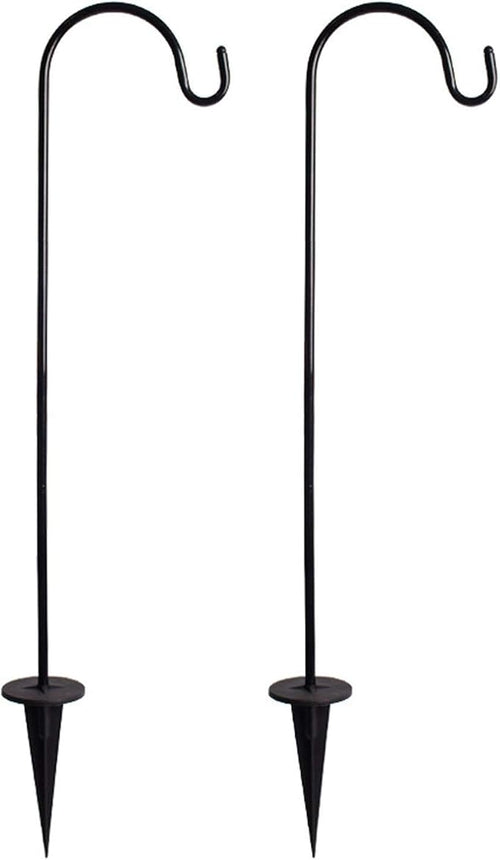 2 Pack Adjustable Shepherd Hooks, 26.77 Inch Stainless Steel Garden Stakes by CALIDAKA
