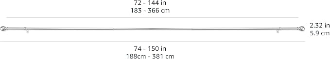 Amazon Basics Easy Installation Adjustable Curtain Rod - Image 7
