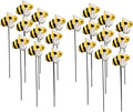 20pcs Bee Garden Stakes, Resin Bumblebee Yard Decor by DYJAGYO