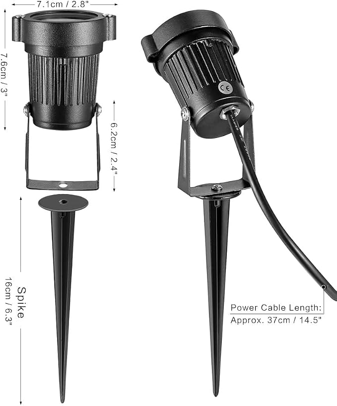 OurLeeme Lawn Flood Light Stake, 2-in-1 Waterproof Outdoor Remote controlle - Image 9