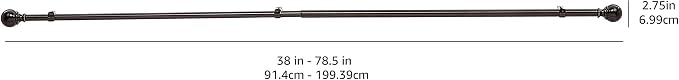 Amazon Basics Adjustable Curtain Rod - Image 6