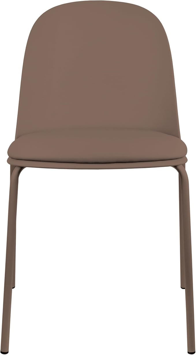 2xhome Parent Modern Stackable Armless Dining Chair | Plastic Shell Seat by 2xhome