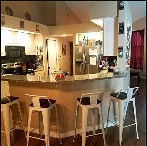 Yongchuang 26 inch Metal Bar Stools Set of 4 Counter Height Barstools Farmhouse - Image 8