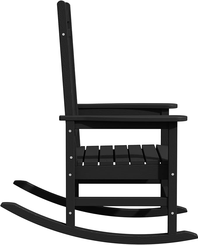 KINGYES Outdoor Rocking Chair Set of 2, High Density Polyethylene Patio Rocking - Image 10