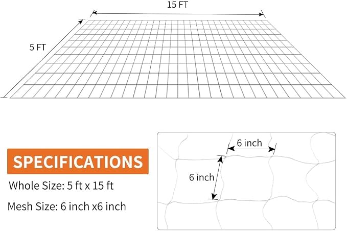 Tcamp Trellis Netting for Climbing Plants Outdoor Indoor - Image 4