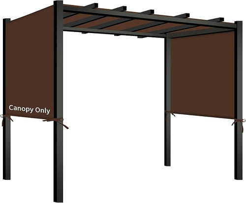 17x6.8 Ft Universal Pergola Replacement Canopy, Outdoor Canopy Shade Cover by TNGAN