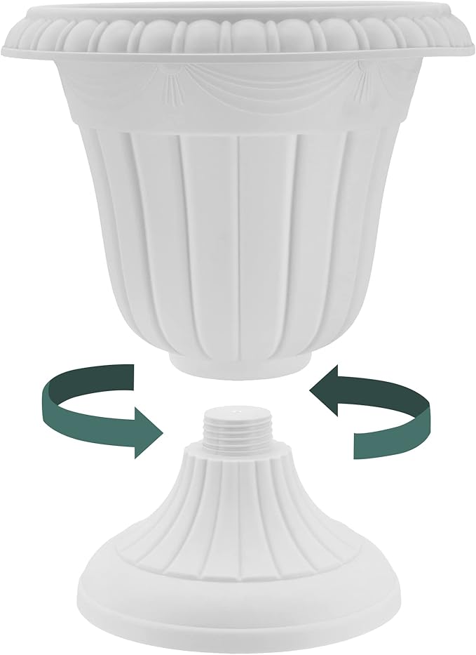 Arcadia Garden Products PL10TP Classic Traditional Plastic Urn Planter - Image 5