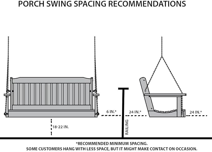 Amish Heavy Duty 800 Lb Mission Treated Porch Swing - Image 4