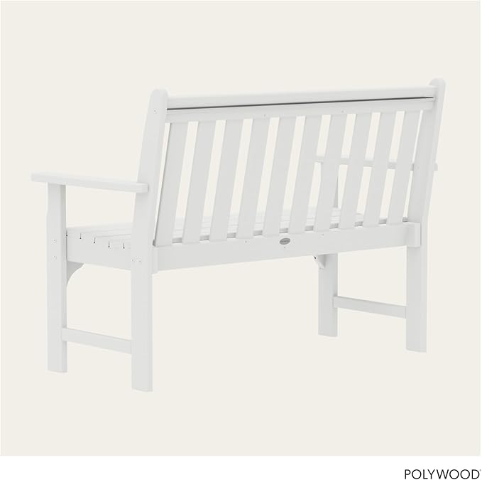 POLYWOOD GNB48WH Vineyard 48" Bench - Image 5