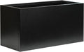 Black Planter Box Galvanized Steel Rectangular Metal Planter 36" L x 12" W x by GZGNEEVL