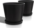 Wide Planters for Outdoor Plants, Extra Large Indoor Flower Pots for Garden by Heyzier