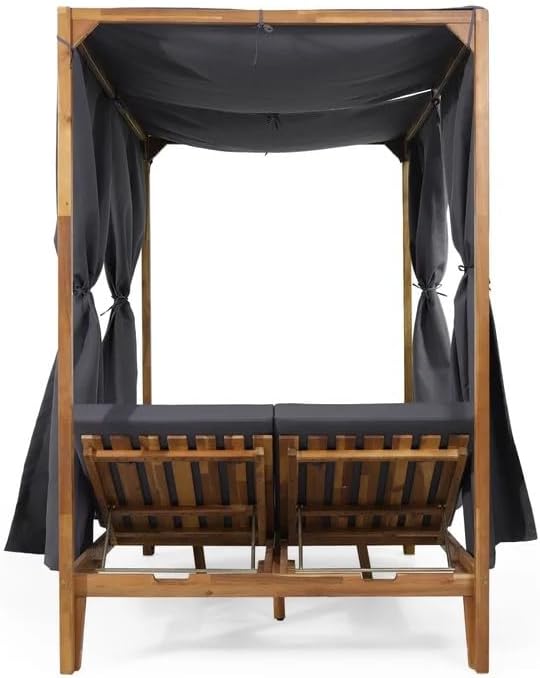 Merax Outdoor Sofa Bed for Patio, Patio Outdoor Canopy Daybed - Image 6