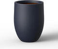 Kante 16.5 Inch Tall Concrete Planter, Large Indoor Outdoor Plant Pot by Kante