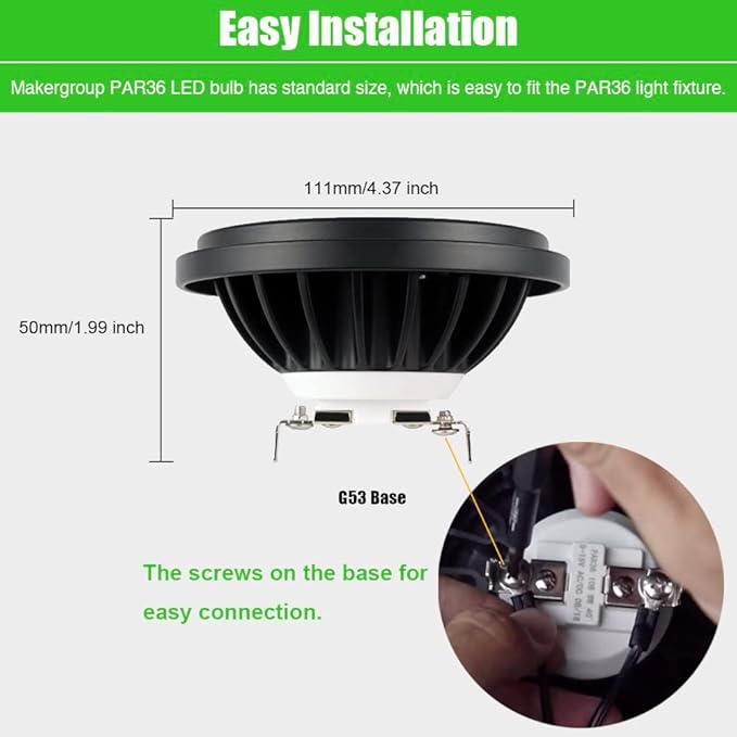 PAR36 Landscape LED Light Bulb 10W 12V Low Voltage Waterproof Spotlight - Image 5