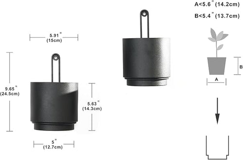 2 Pcs Wall Mounted Hanging Planter Vase - Image 2