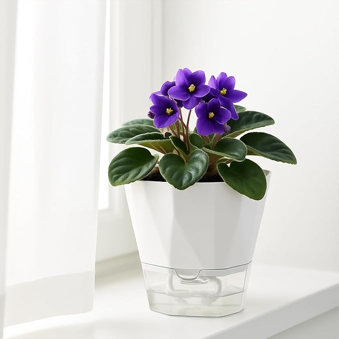 5 Pack Self Watering Plant Pots 6.7 Inches Self Watering Planters - Image 5