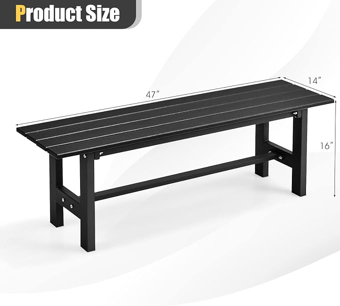 Giantex 2-Person Outdoor Bench Seat - Image 3