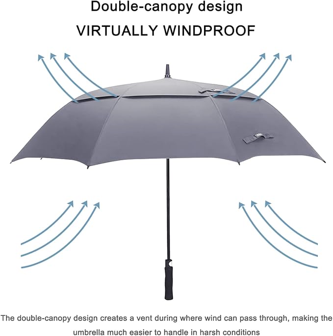 G4Free 47/54/62/68/72 Inch Automatic Open Golf Umbrella Oversize Extra Large - Image 4