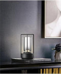 Portable Metal Table Lamp for Indoor/Outdoor, Rechargeable Cordless LED Lamp by HAPYGILightings