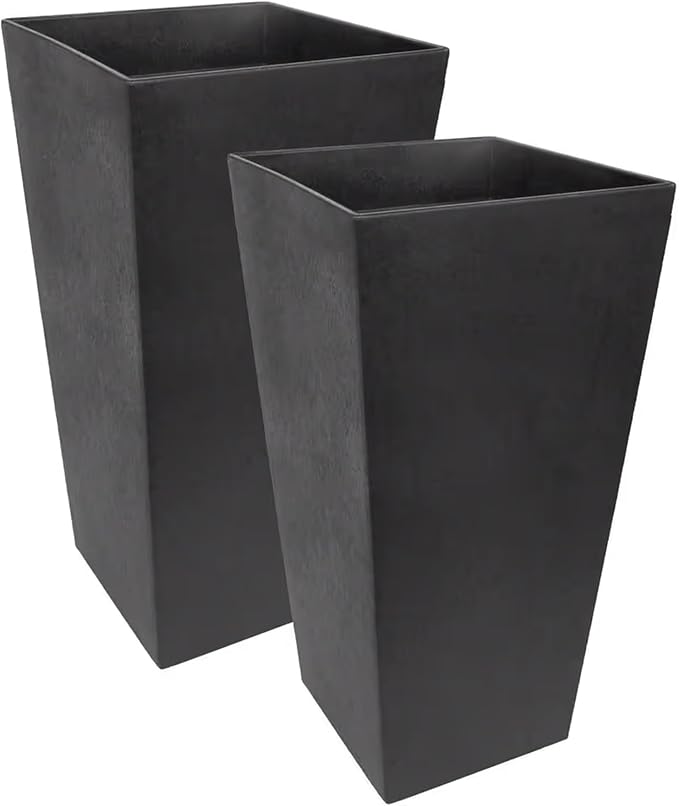 Tierra Verde 2-Pack Indoor & Outdoor Self-Watering Square Planters by TierraVerde