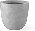 Kante 18 Inch Dia Round Concrete Planter, Indoor Outdoor Large Plant Pot by Kante