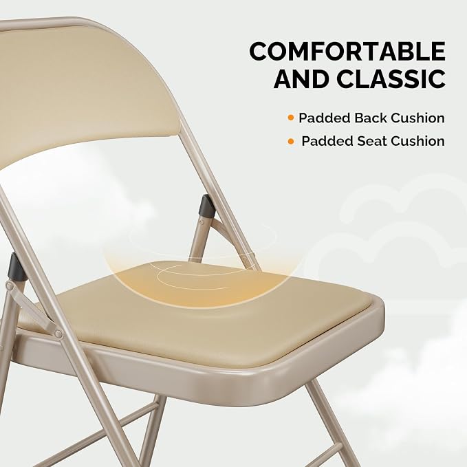 VINGLI 4 Pack Folding Chairs - Image 5