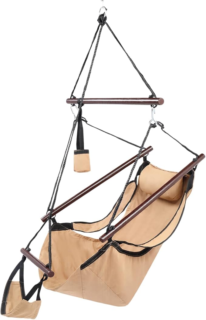 ONCLOUD Upgraded Unique Hammock Sky Chair, Air Deluxe Hanging Swing Seat - Image 9