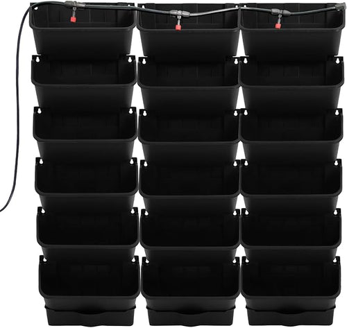 18 Pots Self-Watering Vertical Garden Planter Wall Mounted, by Fichiouy