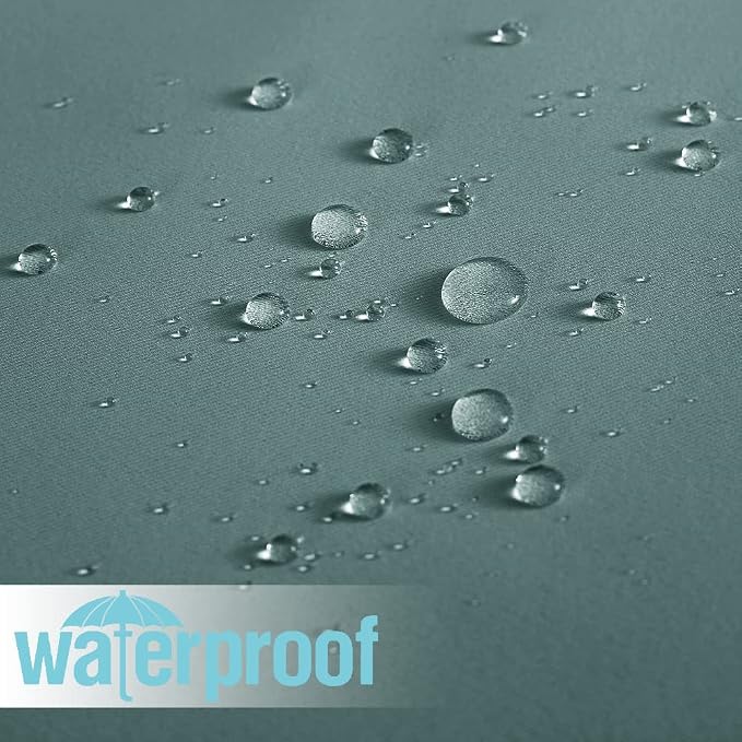 RYB HOME Outdoor Curtains for Patio, Waterproof Blackout UV Protection Outside - Image 3