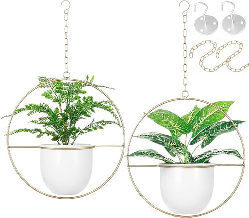 2 Pack Hanging Planters for Indoor Plants by Shineloha