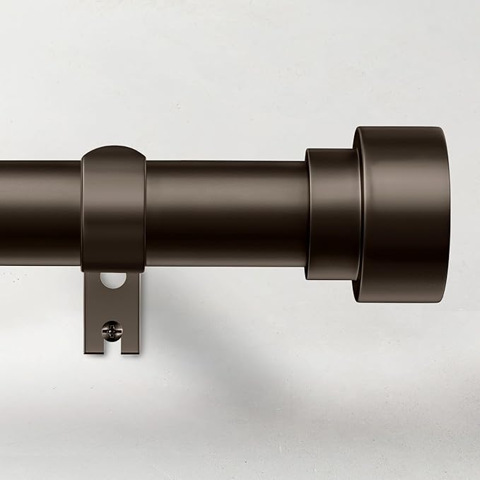 Curtain Rods for Windows 32 to 170, 1 Inch Adjustable Heavy Duty Long Window by TimeForest