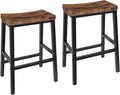 HOOBRO Bar Stools, 23.6 Inch Saddle Stools, Kitchen Counter Seat by HOOBRO
