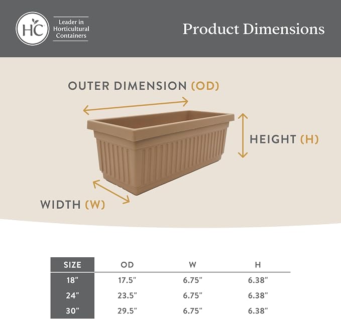 The HC Companies 24 Inch Venetian Window Planter Box - Image 5