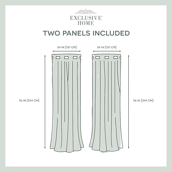 Exclusive Home Canopy Stripe Indoor/Outdoor Grommet Top Curtain Panel - Image 6