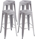 Stackable Metal Bar Stool Backless Indoor-Outdoor Counter Stools Fullmetal by VENIHOME