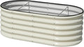 SnugNiture 4x2x1.5ft Raised Garden Bed Outdoor, Oval Raised Garden Bed Kit by snugniture