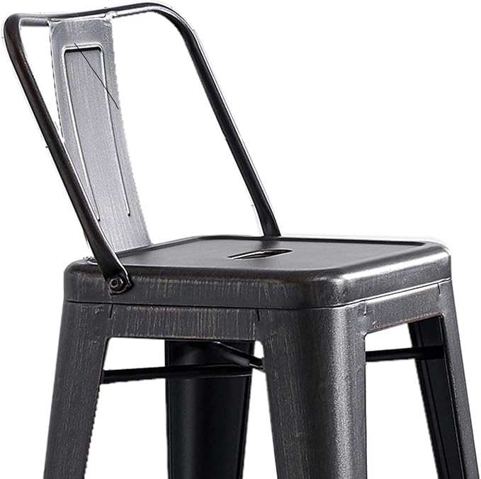 AC Pacific 24” Metal Backless Barstool Set of 2 – Country Rustic Style - Image 6