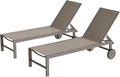 Shintenchi 2 PCS Outdoor Chaise Lounges Chair by Shintenchi