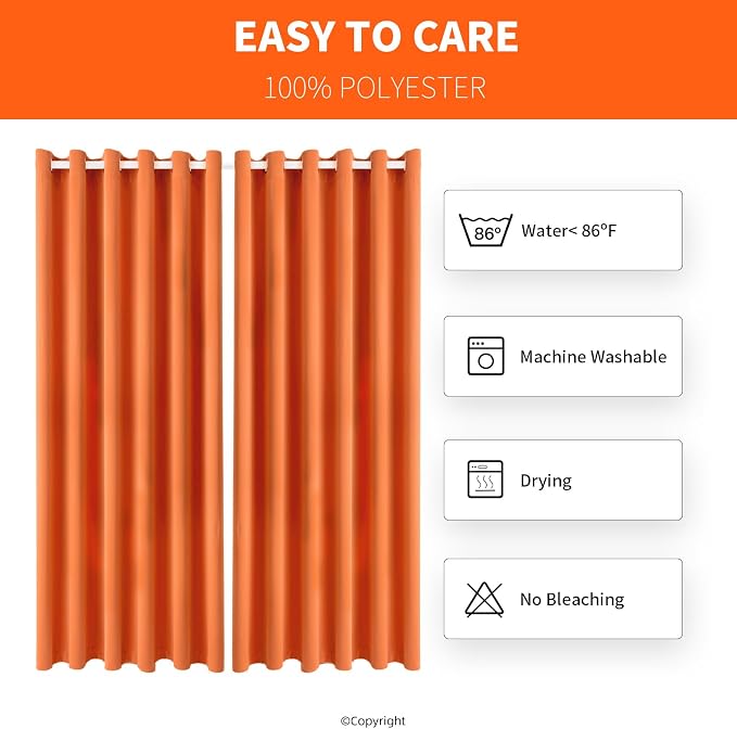 Waterproof Outdoor Curtain W84 x L120 - Image 7