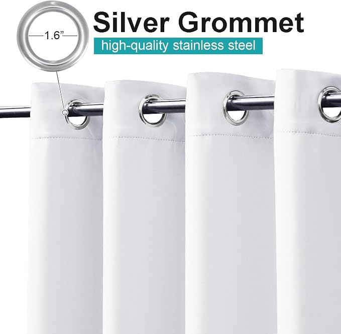 NICETOWN Waterproof Outdoor Curtain 84 inches Long, Sun Blocking Thermal - Image 3