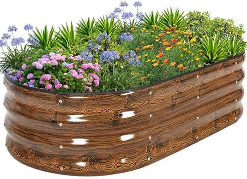 1MORE Galvanized Raised Garden Bed- Planter Garden Boxes Outdoor, Raised Beds by 1MORE