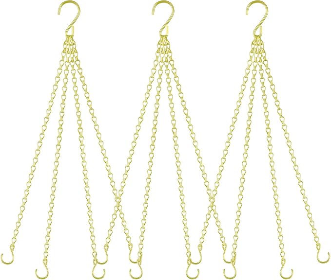 garini 3 Pack, 23 Inch Hanging Baskets Chain, Bird Feeders and Lanterns by garini
