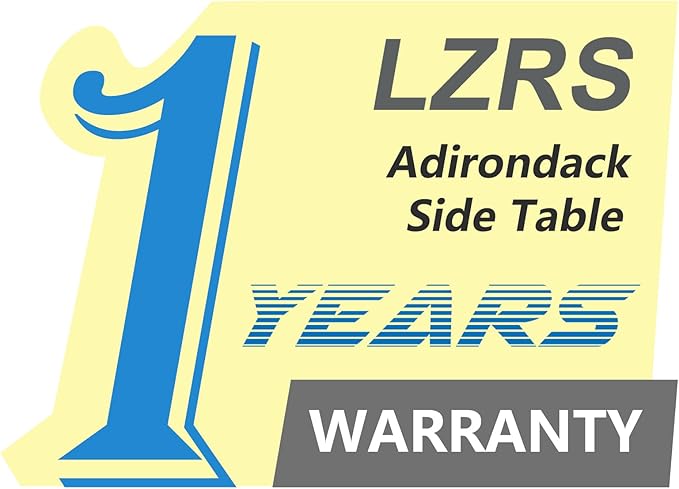 LZRS Round Adirondack Patio Side Table End Table, Outdoor Side Tables - Image 8