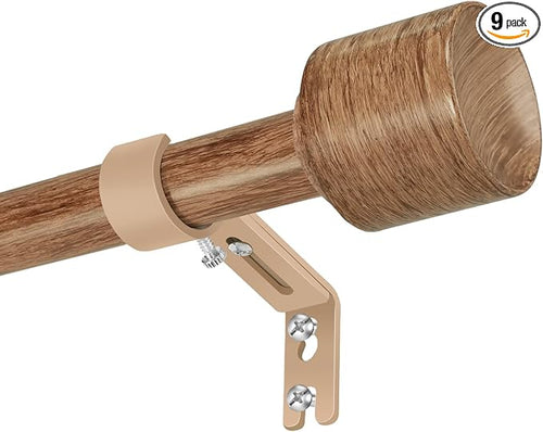 1” Diameter Curtain Rods Itself is 30 to 144 inch 2 Pack Fit 30-142 inch by Unknown
